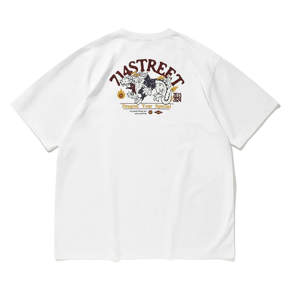 714STREET バックプリントドラゴンT 714ST035