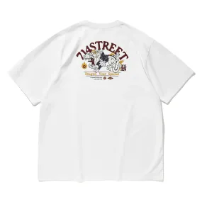 714STREET バックプリントドラゴンT 714ST035
