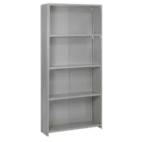 8000 Series Closed Steel Shelving with 5 Shelves - 22 Gauge - Medium-Duty
