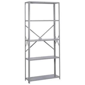 8000 Series Open Steel Shelving with 5 Shelves - 22 Gauge - Medium-Duty