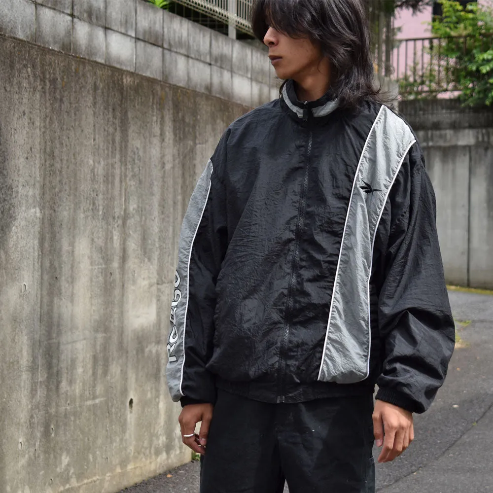 90's　Reebok/リーボック 袖ロゴ ナイロンジャケット　230623