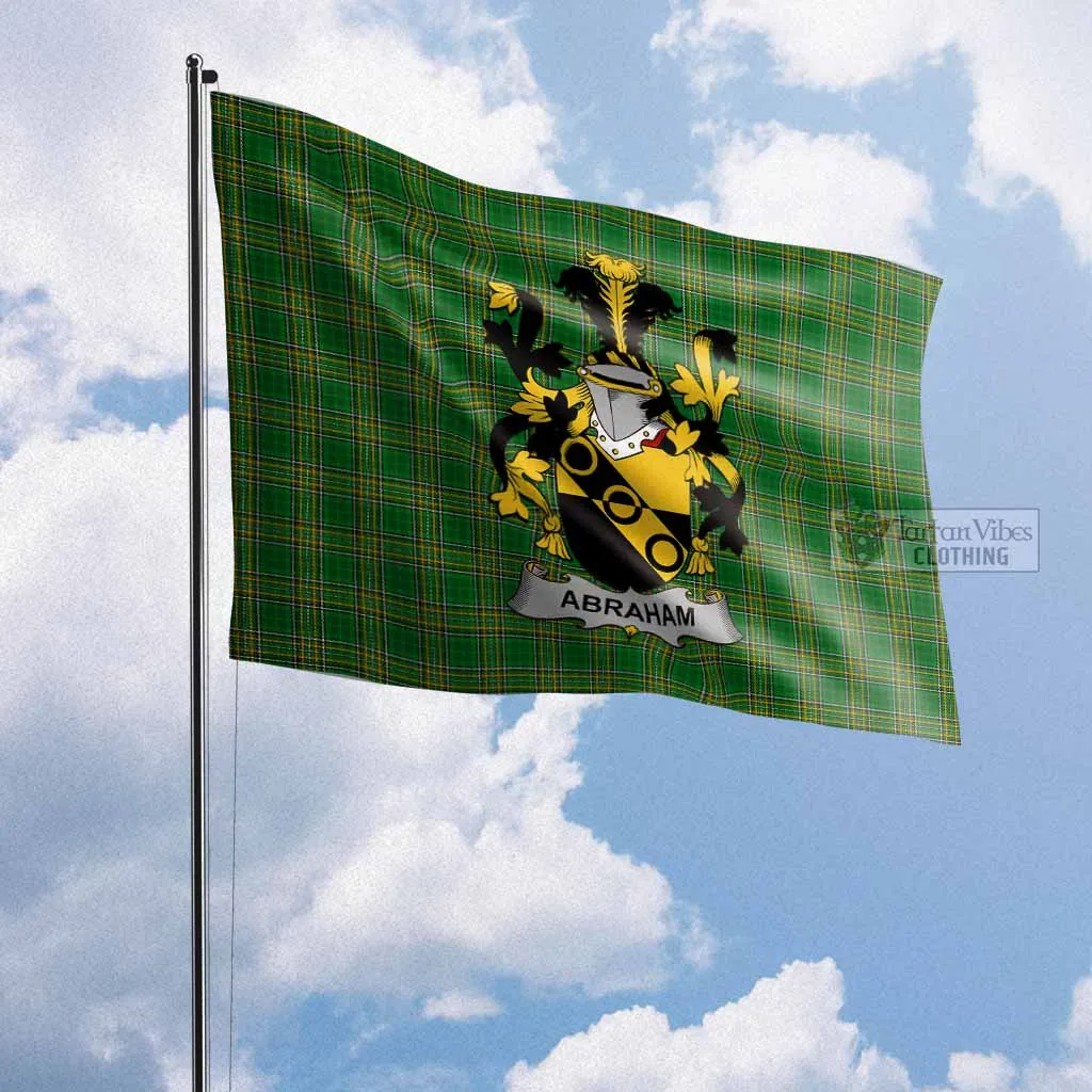 Abraham Irish Clan Flag with Coat of Arms