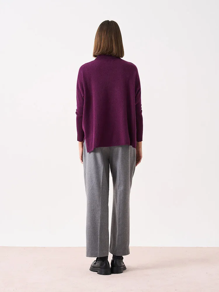 Absolut Cashmere Clara Jumper Eggplant