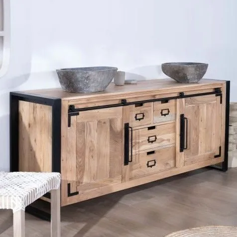 Adelle Acacia wood 71 inch bathroom vanity