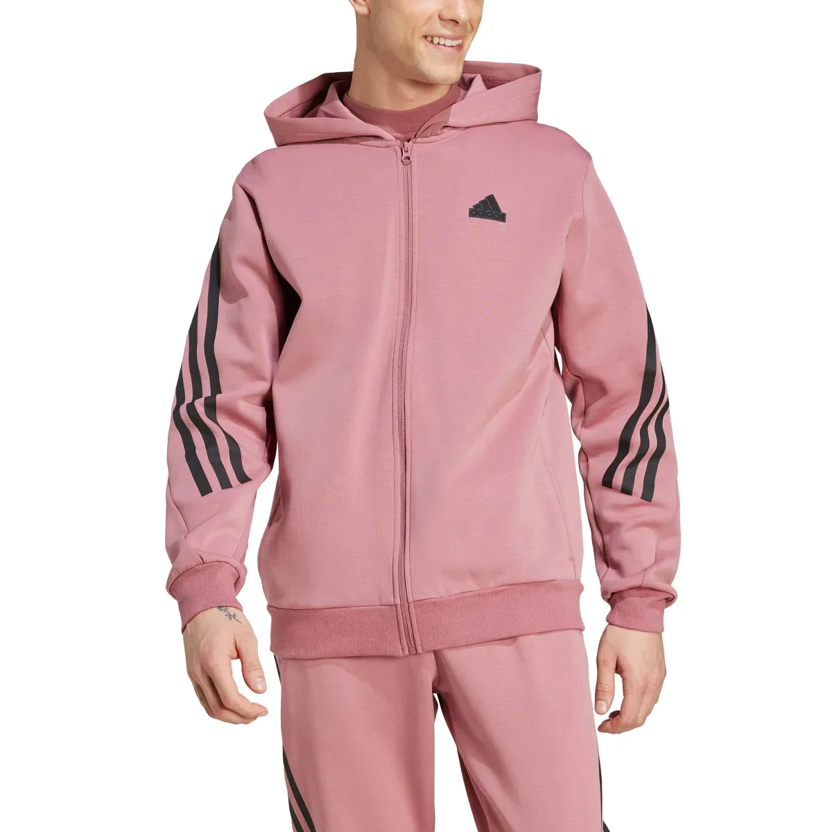 adidas Men's Future Icons 3-Stripes Full Zip Hoodie