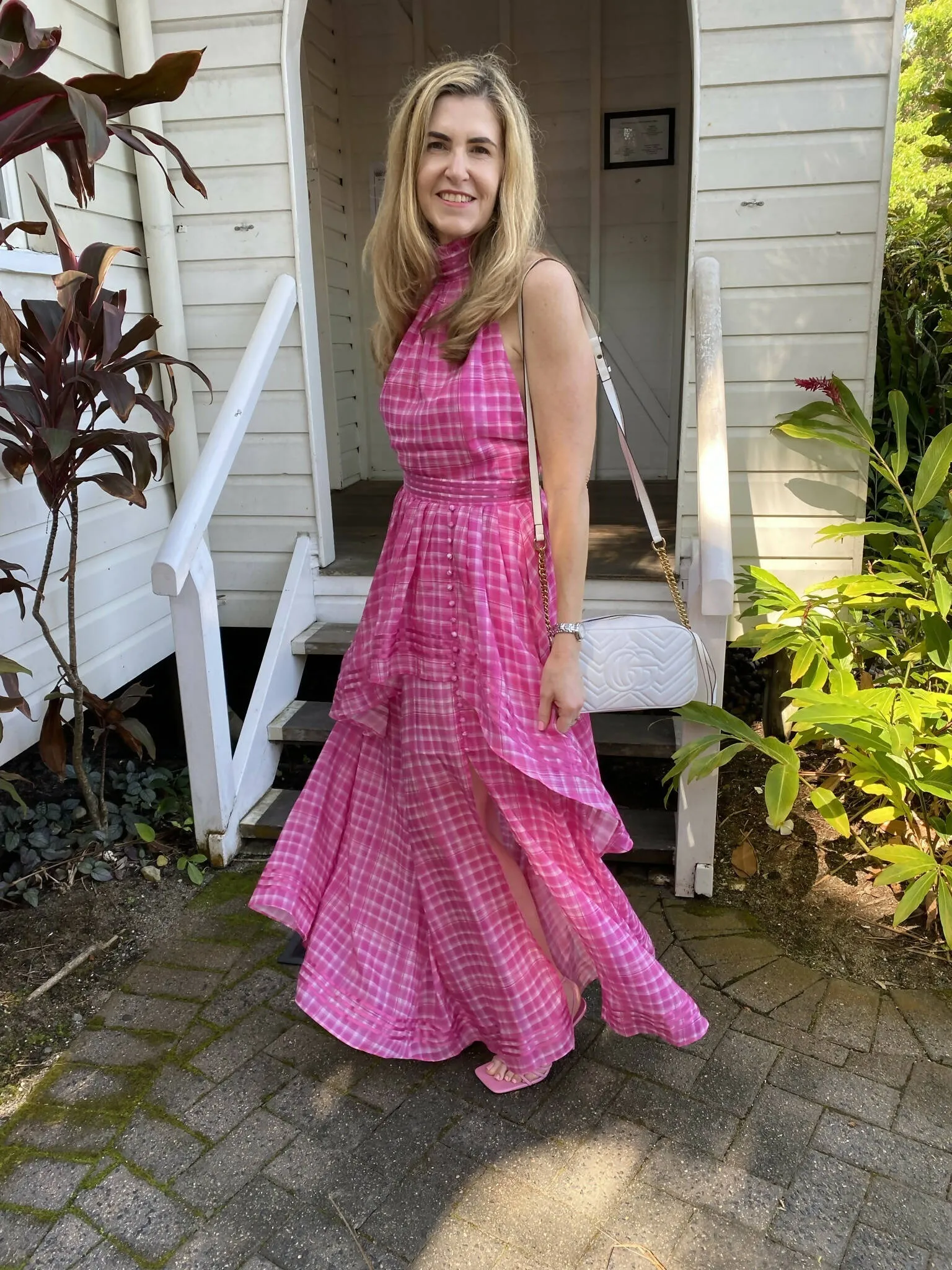 Aje Bungalow Sienna Dress Pink