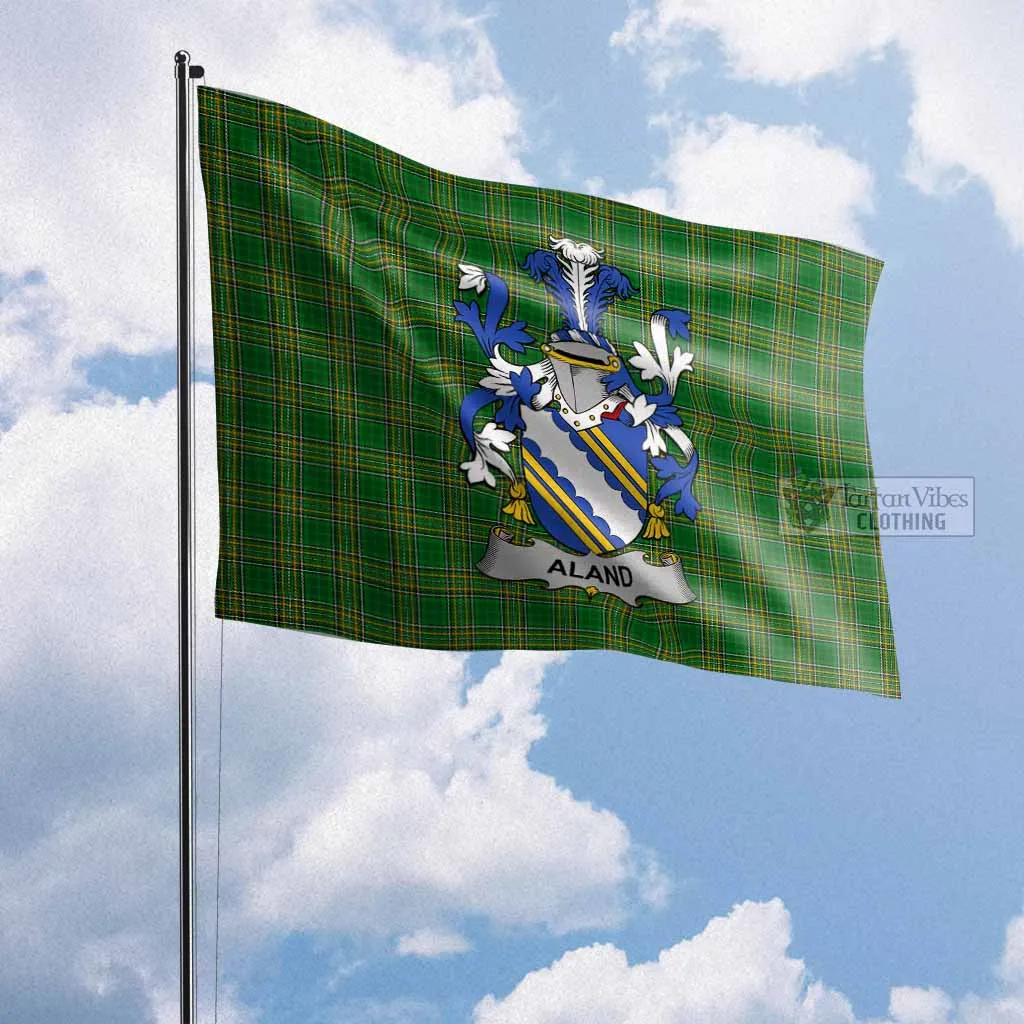 Aland Irish Clan Flag with Coat of Arms