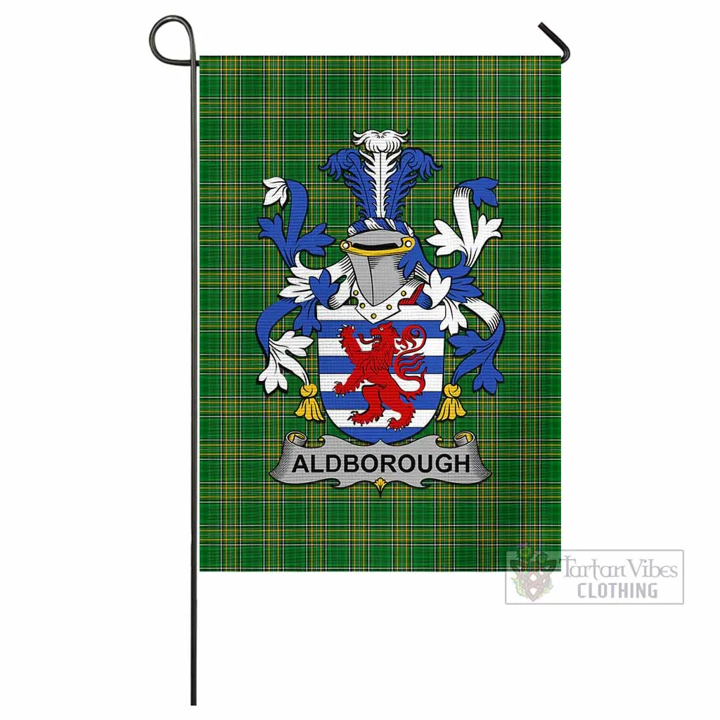 Aldborough Irish Clan Flag with Coat of Arms