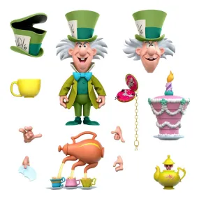 Alice In Wonderland Disney Ultimates Action Figure The Tea Time Mad Hatter 18 Cm