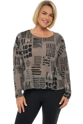 Allie Crinkle Mesh Top