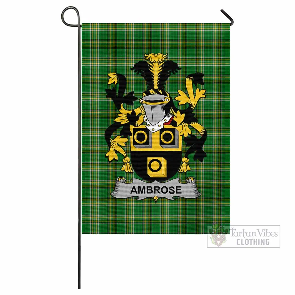 Ambrose Irish Clan Flag with Coat of Arms