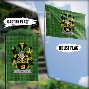 Ambrose Irish Clan Flag with Coat of Arms