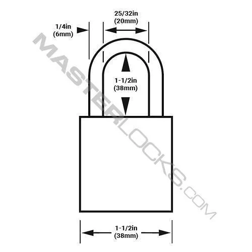 American Lock A1166PC Powder Coated Dual Colored Aluminum Padlock