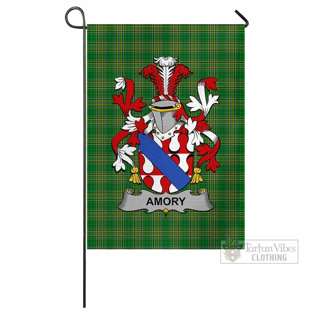 Amory Irish Clan Flag with Coat of Arms