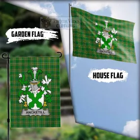 Ancketill Irish Clan Flag with Coat of Arms