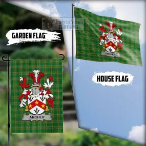 Archer Irish Clan Flag with Coat of Arms