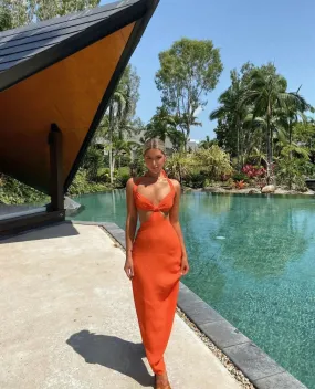 Arcina Ori Siena Maxi Dress in Orange