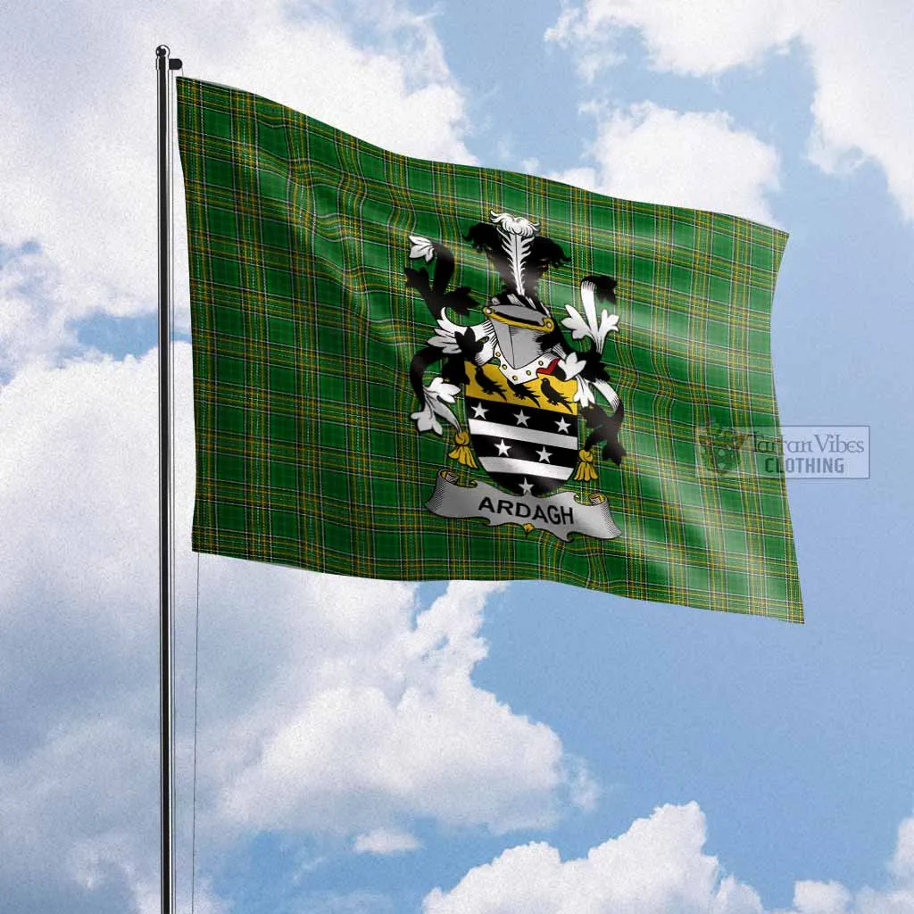 Ardagh Irish Clan Flag with Coat of Arms
