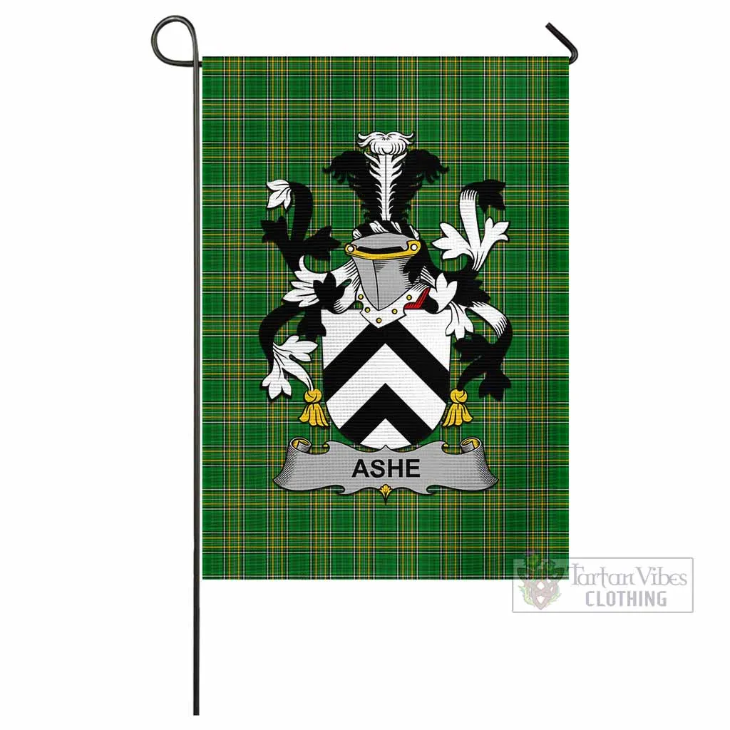 Ashe Irish Clan Flag with Coat of Arms