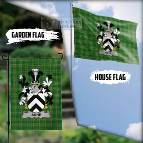 Ashe Irish Clan Flag with Coat of Arms