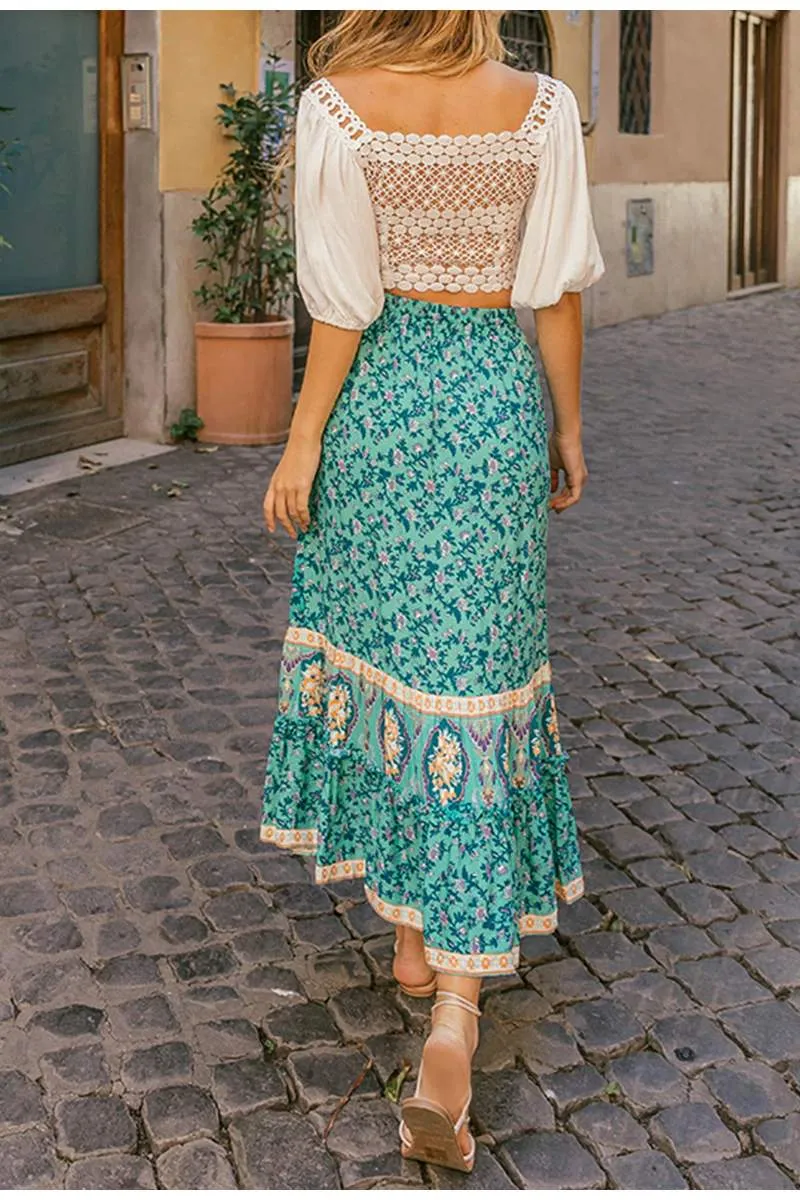 Atia Turquoise Skirt