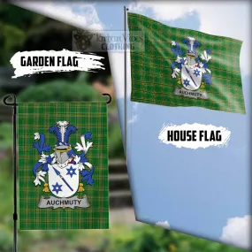 Auchmuty Irish Clan Flag with Coat of Arms