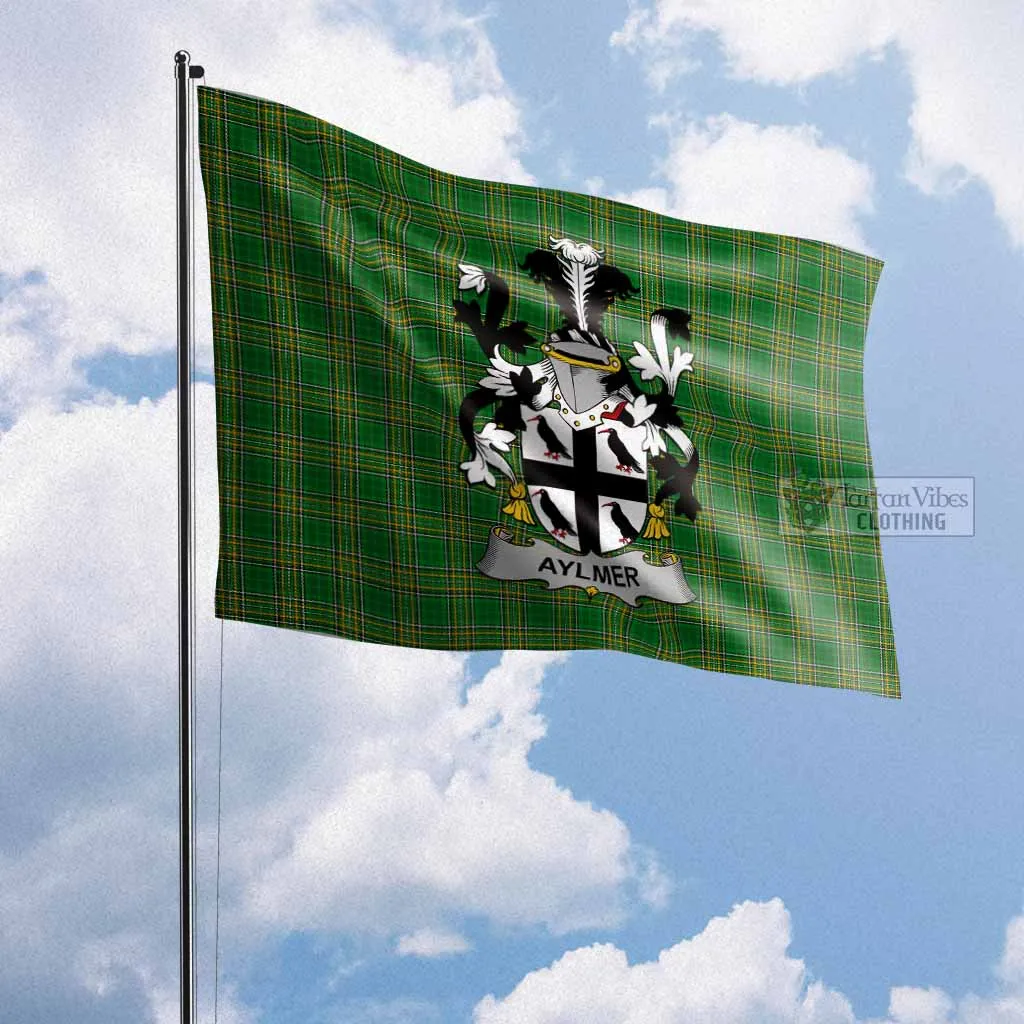 Aylmer Irish Clan Flag with Coat of Arms