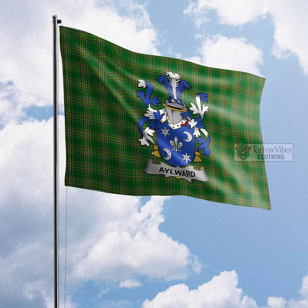 Aylward Irish Clan Flag with Coat of Arms