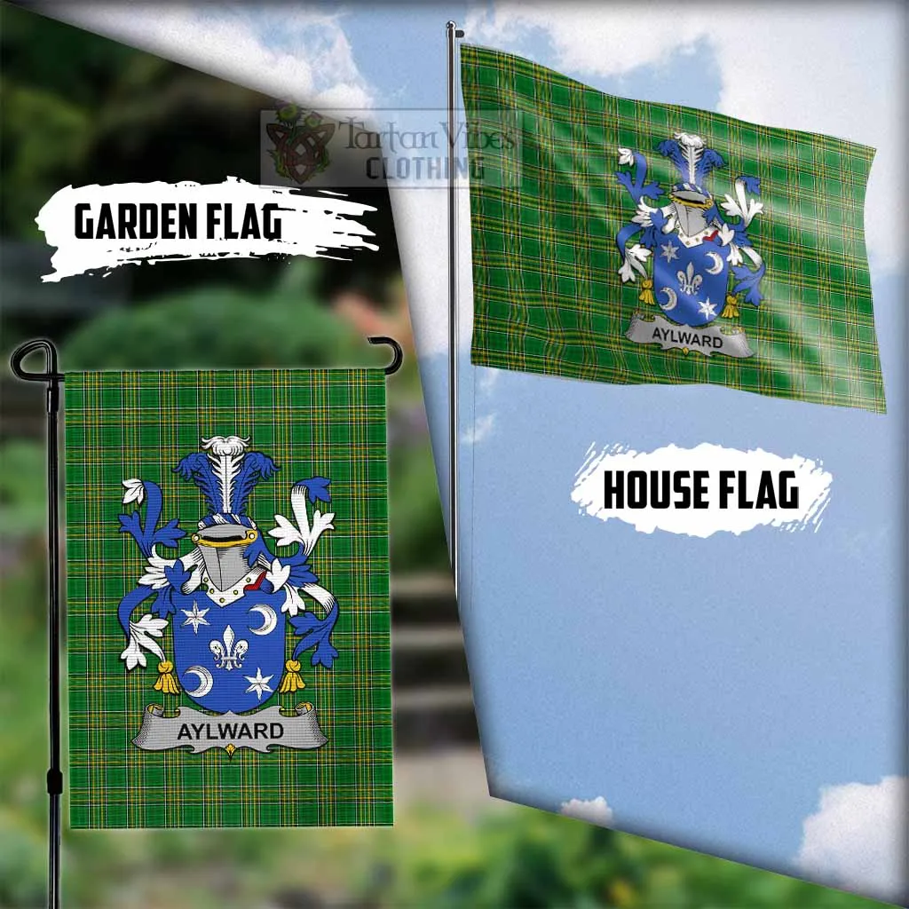 Aylward Irish Clan Flag with Coat of Arms