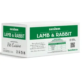 Back2Raw Basic Lamb & Rabbit Blend 12lbs