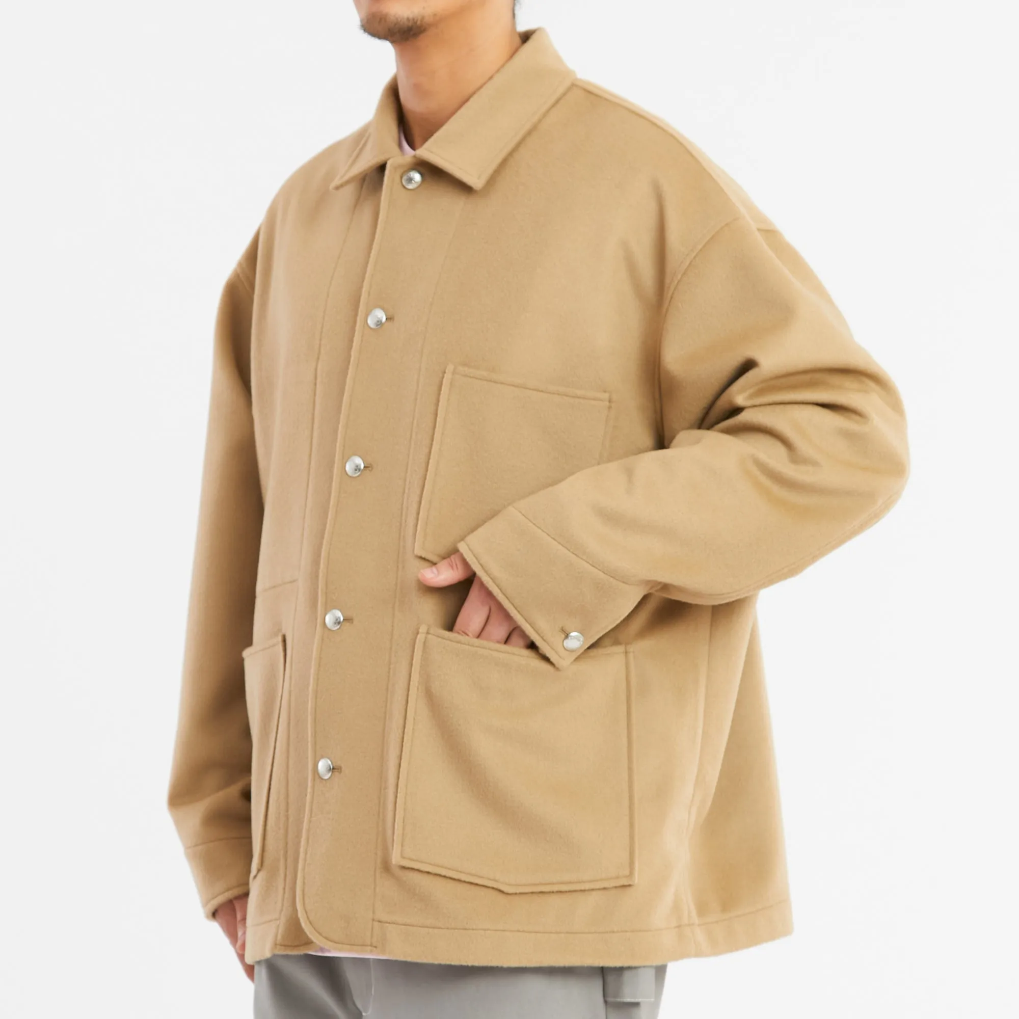 Barn Coat – Camel Wool