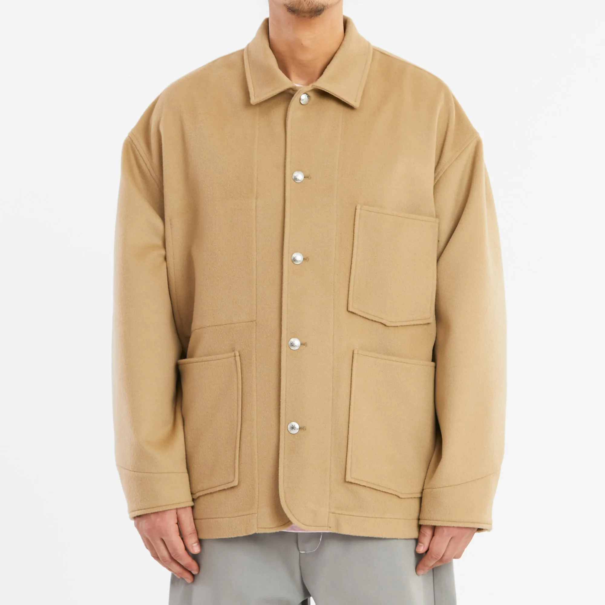 Barn Coat – Camel Wool