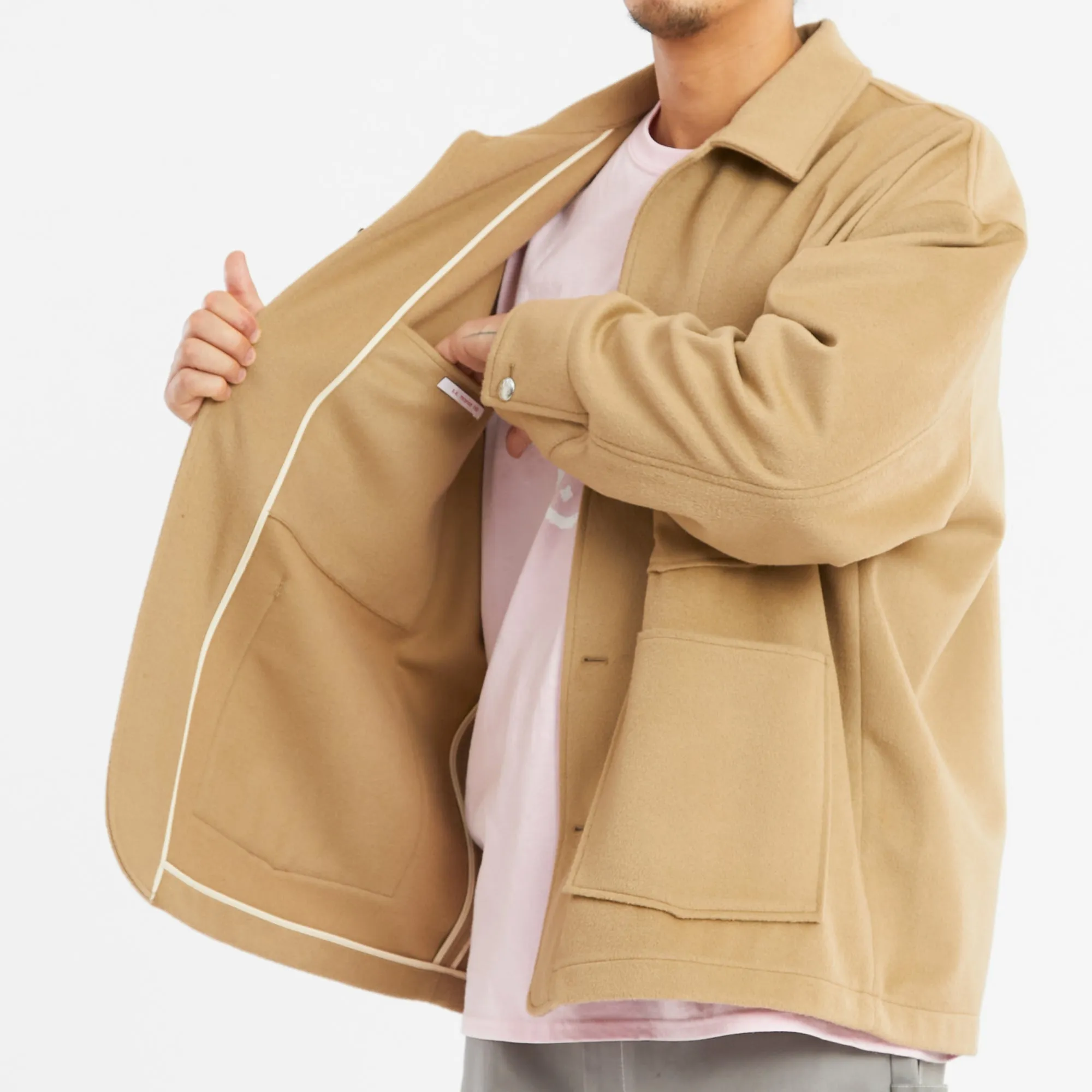 Barn Coat – Camel Wool