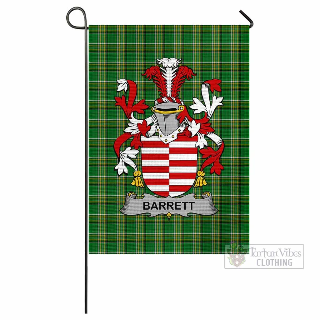 Barrett Irish Clan Flag with Coat of Arms