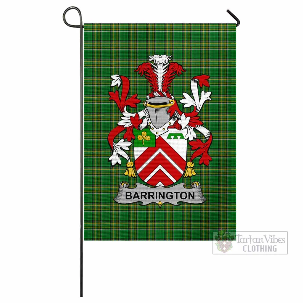 Barrington Irish Clan Flag with Coat of Arms