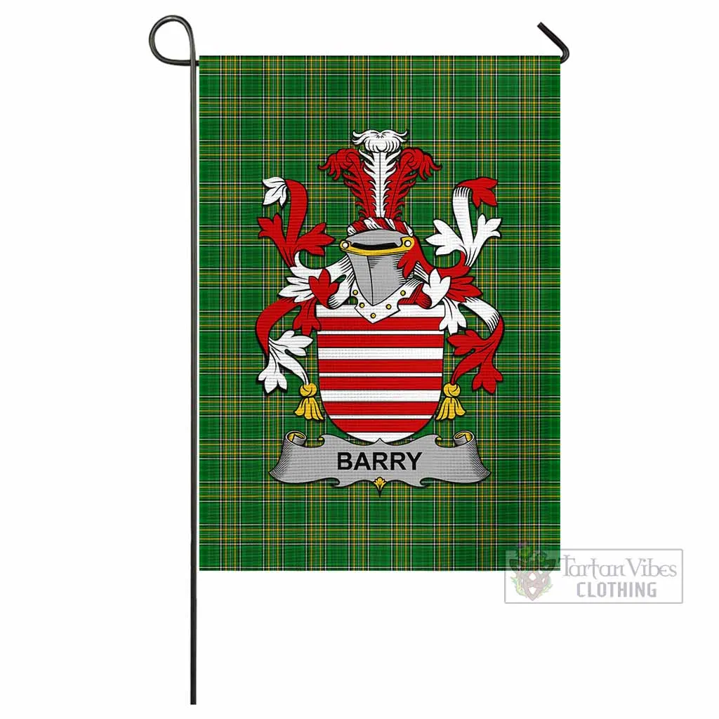 Barry Irish Clan Flag with Coat of Arms