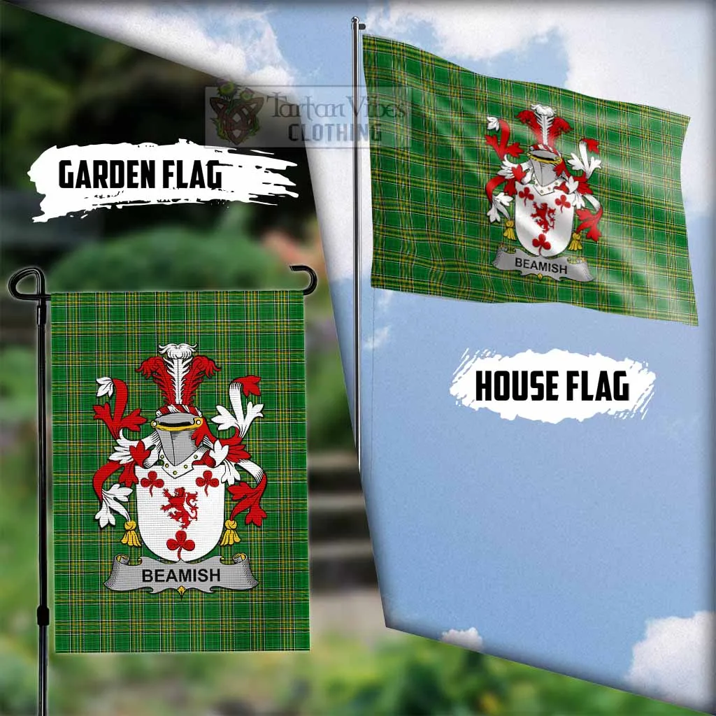 Beamish Irish Clan Flag with Coat of Arms