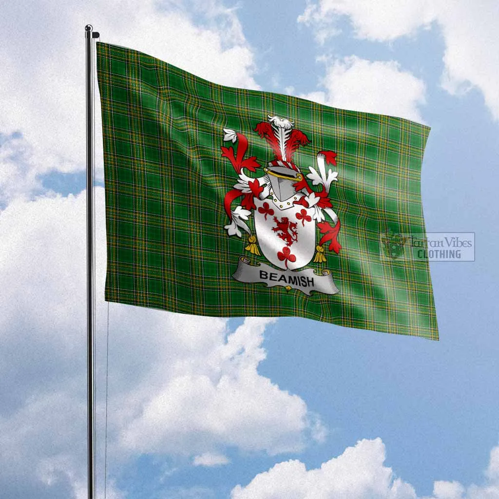 Beamish Irish Clan Flag with Coat of Arms