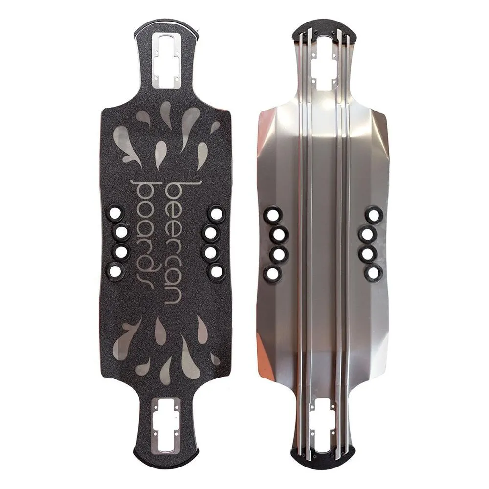 Beercan Chrome 35" Oat Soda Drop Through Longboard Deck