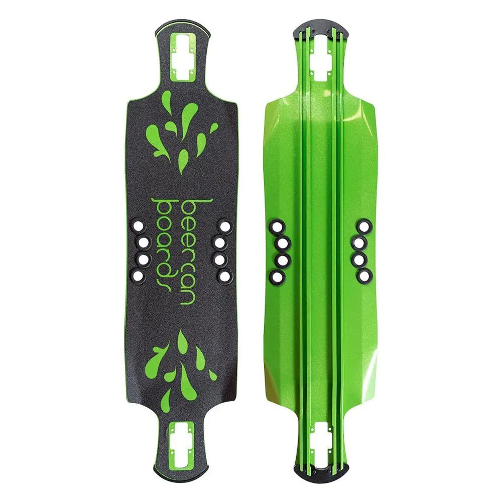 Beercan Green 42" Oat Soda Drop Through Longboard Deck