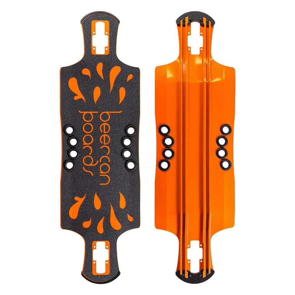 Beercan Orange 35" Oat Soda Drop Through Longboard Deck