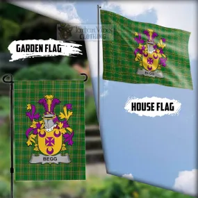 Begg Irish Clan Flag with Coat of Arms