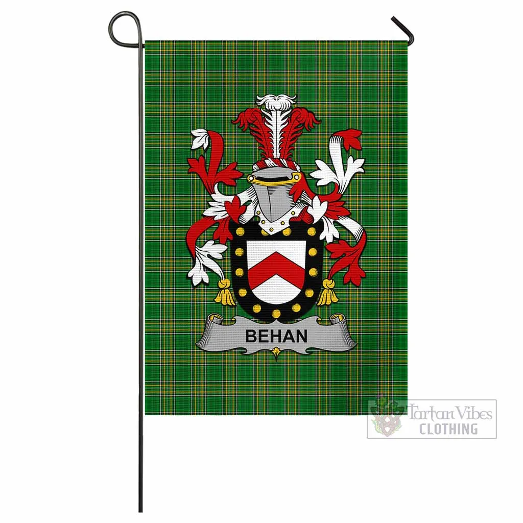 Behan Irish Clan Flag with Coat of Arms