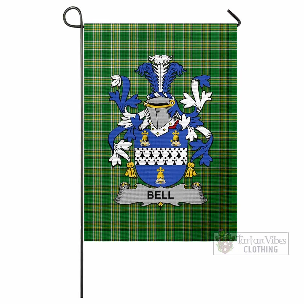 Bell Irish Clan Flag with Coat of Arms