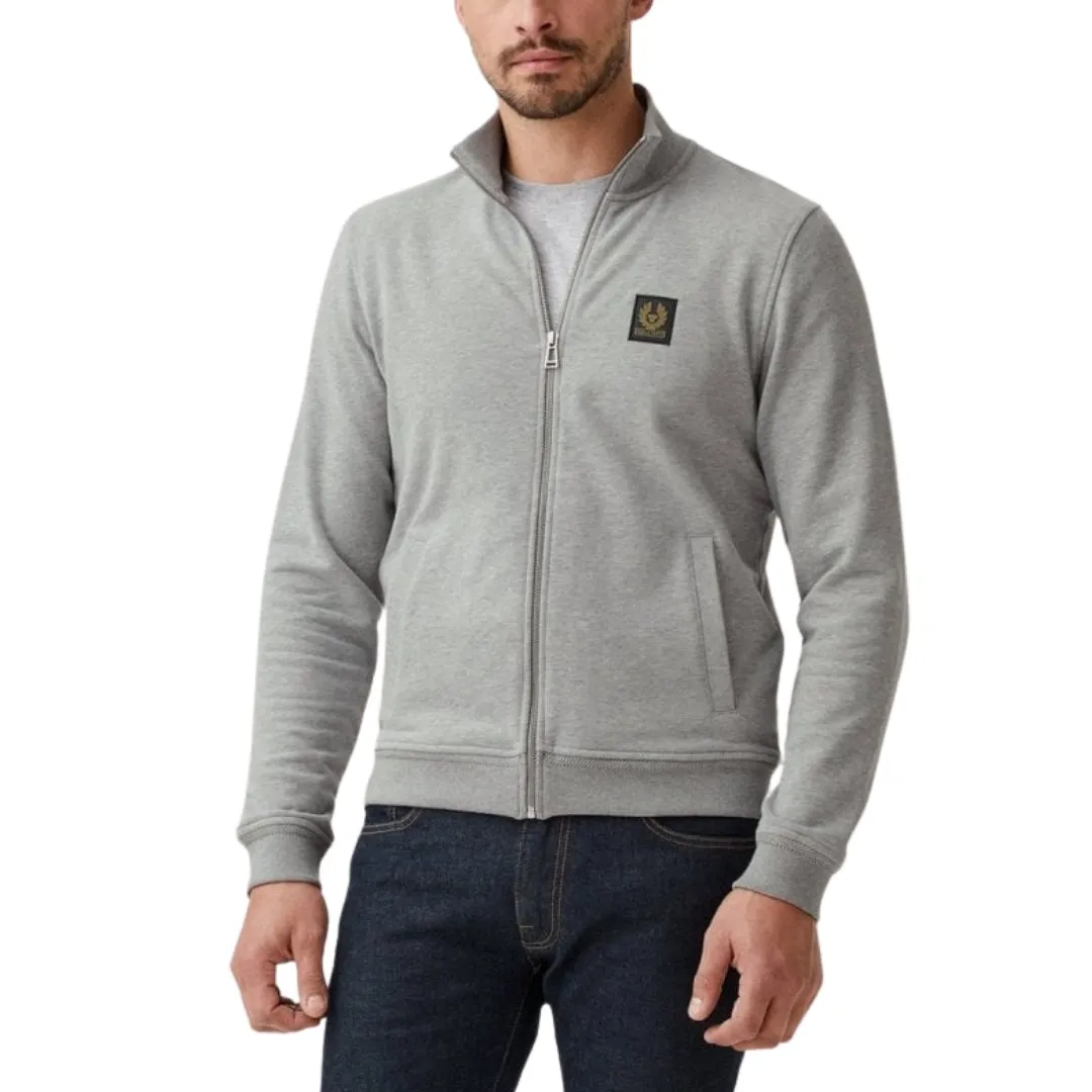 Belstaff Grey Zip-Up Sweatshirt