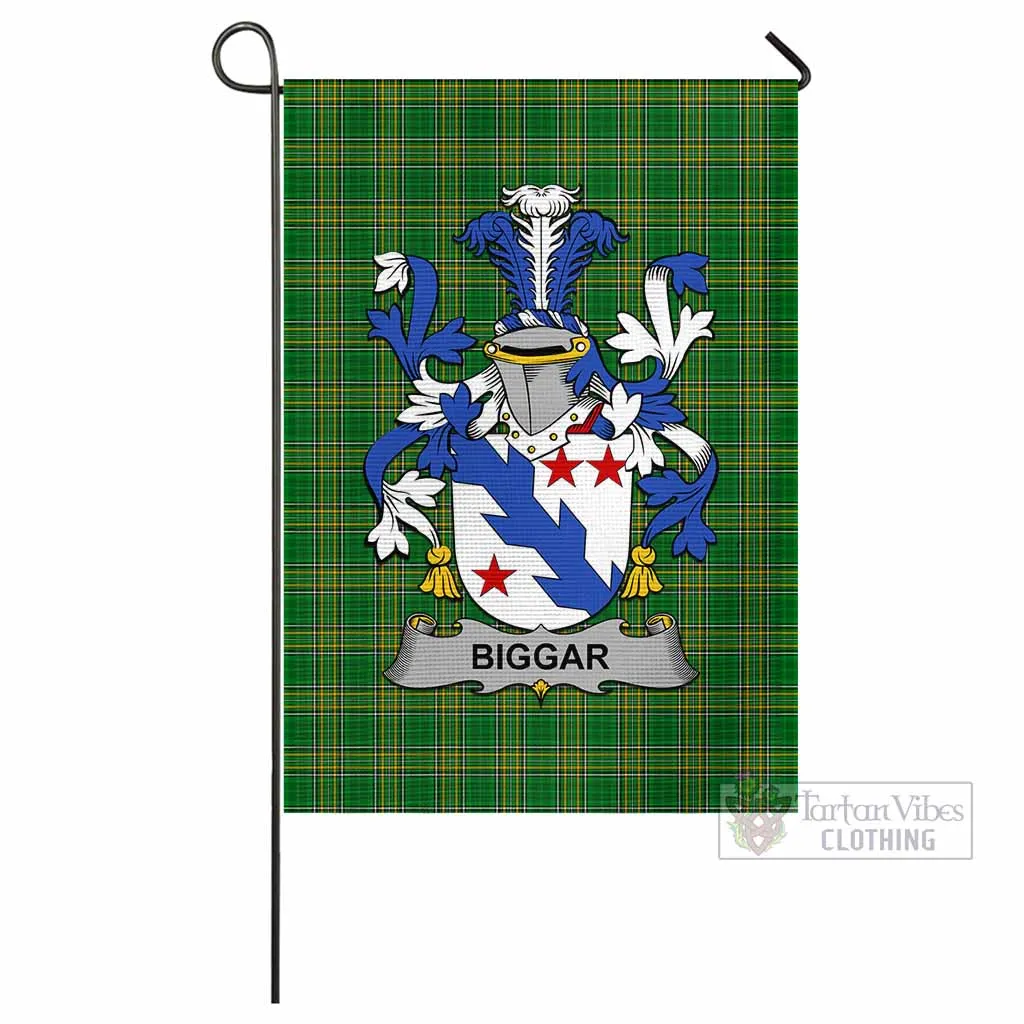 Biggar Irish Clan Flag with Coat of Arms