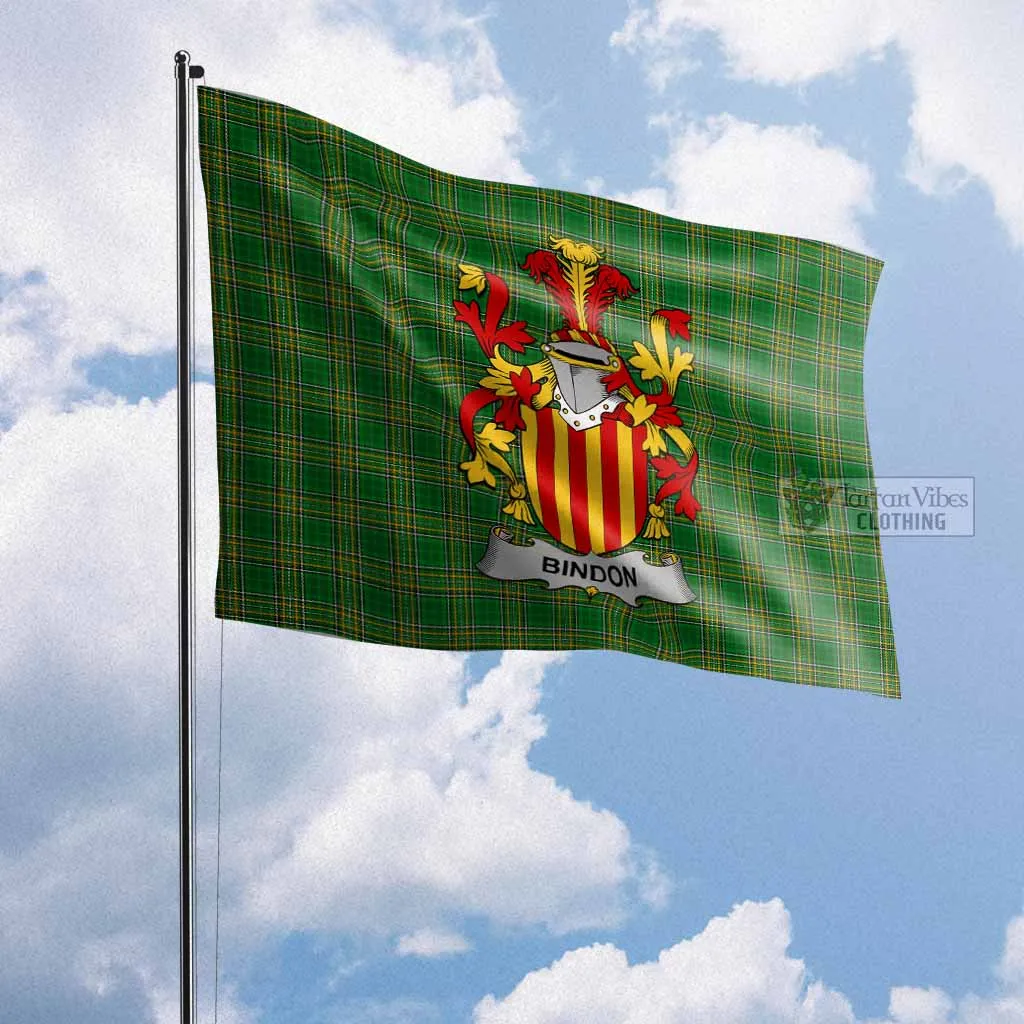 Bindon Irish Clan Flag with Coat of Arms