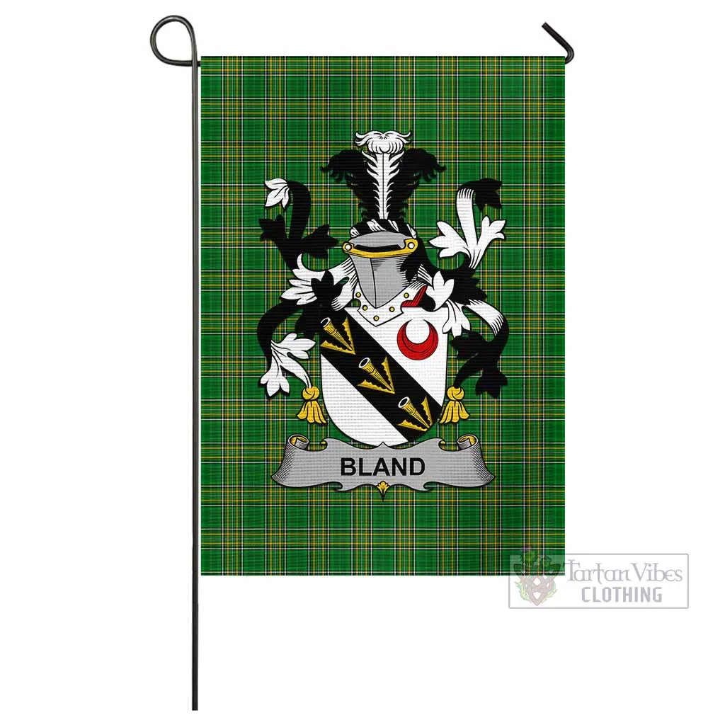 Bland Irish Clan Flag with Coat of Arms