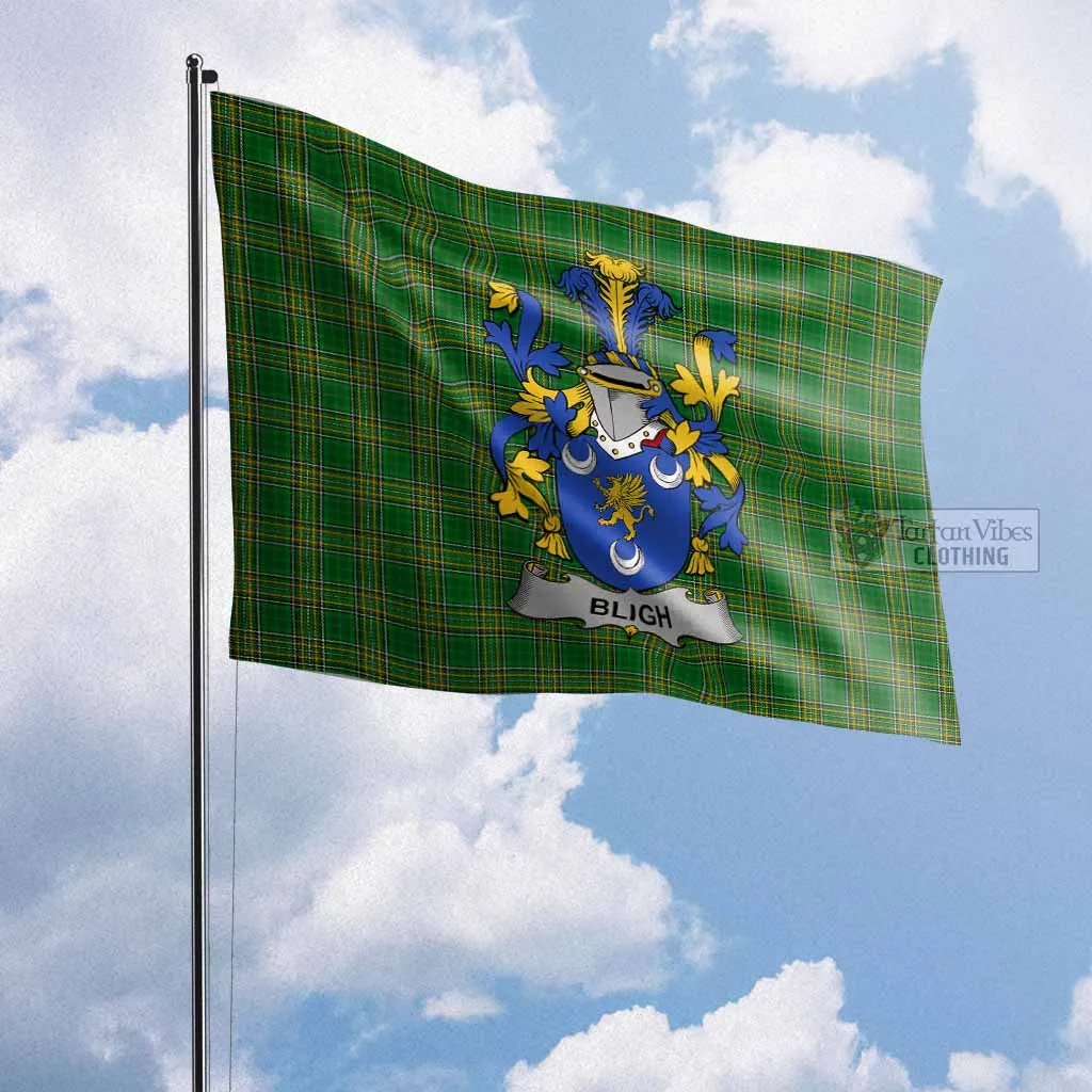 Bligh Irish Clan Flag with Coat of Arms