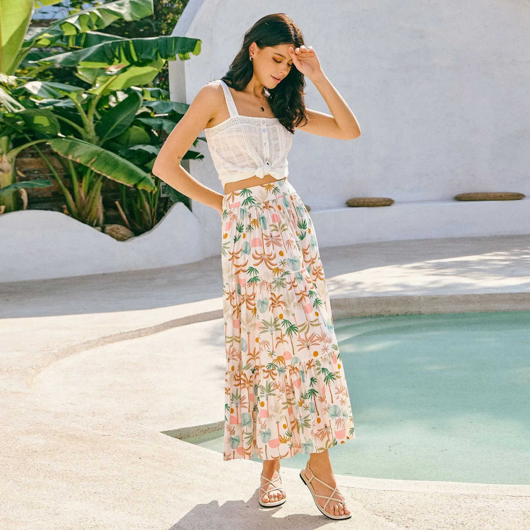 Bohemian Vacation Beach Skirt